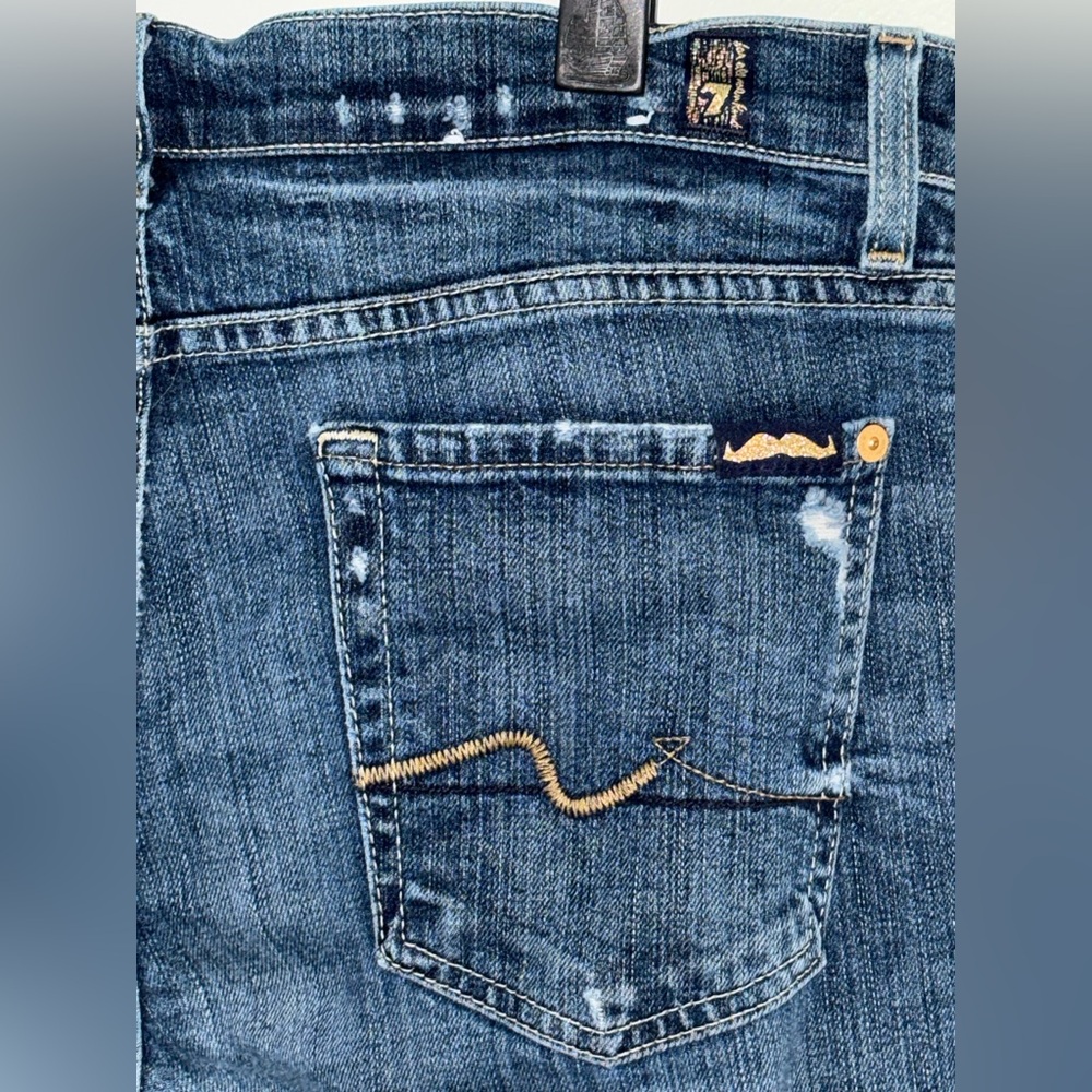 7 for All Mankind josefina skinny boyfriend jeans sz 27 EUC - Picture 7 of 11